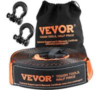 VEVOR Off-Road Recovery Kit, 3" x 30', Heavy Duty Winch Recovery Kit with 30,000 lbs Capacity Polyester Tow Strap, 44,092 lbs D-Ring Shackles, Storage Bag, for ATVs, Jeeps, Off-Road Vehicles, Trucks