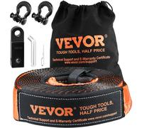 VEVOR Off-Road Recovery Kit, 3" x 30', Heavy Duty Winch Recovery Kit with 30,000 lbs Tow Strap, 44,092 lbs D-Ring Shackles, Shackle Receiver and Storage Bag, for ATVs, Jeeps, Off-Road Vehicles, Trucks