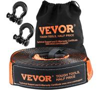 VEVOR Off-Road Recovery Kit, 3" x 30', Heavy Duty Winch Recovery Kit with 30,000 lbs Capacity Polyester Tow Strap, 44,092 lbs D-Ring Shackles, Storage Bag, for ATVs, Jeeps, Off-Road Vehicles, Trucks
