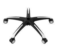 VEVOR Office Chair Base Replacement, 28", 2500 lbs Static Load, Heavy Duty Universal Computer Desk Chair Stool Base Part with 5 Casters and Reinforced Legs, Desk Chair Base Replacement, Black + White