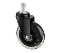 VEVOR Office Chair Wheels, Set of 5, 3 inch Caster Wheels Replacement for Hardwood Floors and Carpet, Heavy Duty Computer Gaming Desk Casters with 130 lbs Load Capacity, Universal Fit for Most Chairs