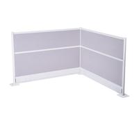 VEVOR Office Divider Privacy Partitions, 2-Pack, 1.83m x 1.22m Room Divider Walls, PET Workstation Cubicle Partition with Outlet Covers, Freestanding Privacy Panels for Office Library School