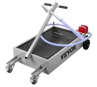 VEVOR Oil Drain Pan 15 Gallon Oil Drain Tank, 57L Low Profile Oil Drain Pan, Large Capacity Oil Change Pan, Foldable Hand, with Pump, Hose, Swivel Cas