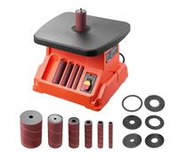 VEVOR Oscillating Spindle Sander, 2400RPM Benchtop Spindle Sander with 6 Sleeves (1/2"-3"), 5/8" Stroke & 15.4 x 16.3-inch Wide Worktable for Furniture Finishing, Crafts Sanding, DIY Woodworking