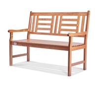 VEVOR Outdoor Bench - 48" Wood Garden Bench with Backrest & Armrests, 700 lbs Capacity, Perfect for Garden, Park, Yard & Porch