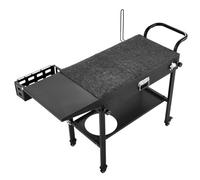 Vevor Outdoor Grill Cart, 31.0 X 17.0 In Tabletop Size Grilling Table, Foldable Outdoor Cooking Table With Tissue Holder