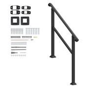 VEVOR 2-3 Step Handrails for Outdoor Steps for Seniors Porch Deck Post