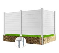 VEVOR Outdoor Privacy Screens 50 W x 50 H Air Conditioner Fence Pool Equipment Enclosure Horizontal Vinyl Privacy Fence