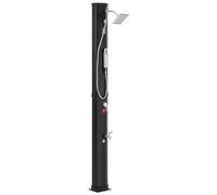 VEVOR Outdoor Solar Heated Shower, 40L Poolside Shower Kit with 2 Shower Head and Foot Shower Tap, Handheld/Hanging Two Modes Fast Assembly W/Pre-Drilled Hole for Outdoor Backyard Poolside Beach Spa