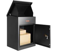 VEVOR Package Delivery Boxes for Outside Extra Large Mailbox for Parcel Wall Mounted Lockable Galvanized Steel Parcel Drop Box with Anti-Theft Baffl