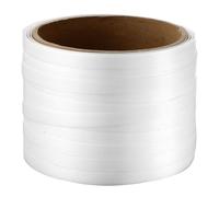 VEVOR Packaging Woven Cord Strapping Roll, 330' Length x 3/4" Width x 0.03" Thickness, 1763 lbs Break Strength, Heavy Duty Banding Pallet Strap Coil, Portable Strong Banding Packing Straps, White