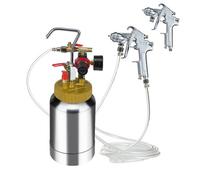 Vevor Paint Pressure Pot Tank, 2L/0.5Gal Lightweight Air Paint Pot, 45 Psi Max, With 1.8mm Nozzle Gun & 3M Hoses