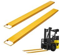 VEVOR Pallet Fork Extensions, 72" Length 4.5" Width, Heavy Duty Carbon Steel Fork Extensions for Forklifts, 1 Pair Forklift Extensions, Industrial Forklift Fork Attachments for Forklift Truck, Yellow