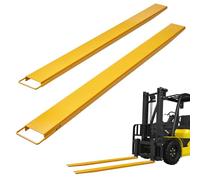 VEVOR Pallet Fork Extensions, 96" Length 4.5" Width, Heavy Duty Carbon Steel, 1 Pair Forklift Extensions, Industrial Forklift Fork Attachments for Truck, Yellow