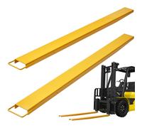 VEVOR Pallet Fork Extensions, 84" Length 5.5" Width, Heavy Duty Carbon Steel Fork Extensions for Forklifts, 1 Pair Forklift Extensions, Industrial Forklift Fork Attachments for Forklift Truck, Yellow