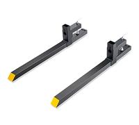 VEVOR Pallet Forks, 2000 lbs Capacity Clamp on Pallet Forks, 43" Tractor Bucket Forks, Heavy Duty Front Loader Attachment for Tractor, Skid Steer, Loader Bucket, Tractor Forks for Agriculture and Farm