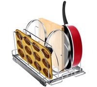 VEVOR Pan and Pot Rack Expandable Pull Out Under Cabinet Organizer Cookie Sheet Baking Pans tray Organization Adjustable Wire