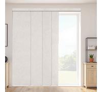 VEVOR Panel Track Blinds, Extendable Track from 116 cm to 218 cm W, Trimmable Panel Curtains Up to 243cm H, Vertical Blackout Panel Blinds for Sliding Doors, Patio Doors, Room Divider, Light Gray