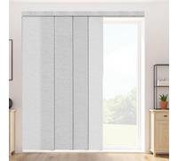 VEVOR Panel Track Blinds, Extendable Track from 116 cm to 218 cm W, Trimmable Panel Curtains Up to 243cm H, Adjustable Vertical Panel Blinds for Sliding Doors, Patio Doors, Room Divider, Window, Gray