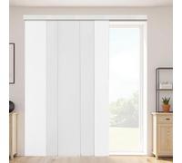 VEVOR Panel Track Blinds, Extendable Track from 116 cm to 218 cm W, Trimmable Panel Curtains Up to 243cm H, Adjustable Vertical Panel Blinds for Sliding Doors, Patio Doors, Room Divider, Window, White