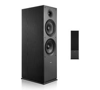 VEVOR Passive Floorstanding Speaker, 2-Way, Floor-Standing Tower Speaker with 1-Inch Tweeter, Dual 8-Inch Woofers, 600W Peak, 50Hz-20kHz Frequency Response, MDF Enclosure, for Home Audio, Single