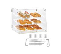 VEVOR Pastry Display Case 4mm Detachable Tray Transparent Sturdy Versatile Bakery Display Case with Side Edge Fixing Structure Bakery Display