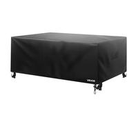 VEVOR Patio Furniture Cover, 420D Heavy Duty Waterproof Outdoor Dining Table and Chairs Cover, Large Rectangular Patio Table Covers with Air Vent for All Weather, 110L x 84W x 28H inch, Black