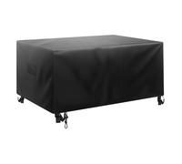 VEVOR Patio Furniture Cover, 420D Heavy Duty Waterproof Outdoor Dining Table and Chairs Cover, Large Squre Patio Table Covers with Air Vent for All Weather, 74L x 74W x 28H inch, Black