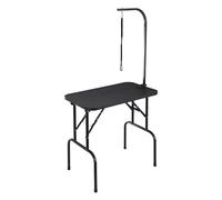 VEVOR Pet Grooming Table, 32 x18 Inch with Height Adjustable Arm, 220LBS Static Weight Capacity, Foldable Dog Groom Station with No-Sit Haunch Holder with Grooming Loop, for Medium and Small Dogs