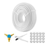 VEVOR PEX-AL-PEX Tube, 656ft, 5/8'' Diameter Aluminum-Plastic Composite Pipe Oxygen Barrier Radiant Floor PEX Pipe, 0.08'' Thickness Radiant Heat Floor Plumbing Inner Aluminum Layer PEX Tubing Pipe
