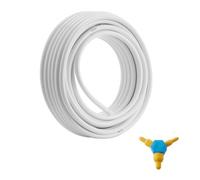 VEVOR P49-1-25 AL 5/8'' Diameter Plastic Composite Oxygen Barrier, 0.08'' Thickness Radiant Heat Floor Plumbing 25M Inner Aluminum Layer PEX Tubing Pipe, White