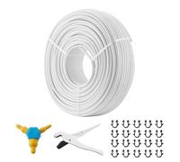 VEVOR PEX-AL-PEX Tube, 656ft, 5/8'' Diameter Aluminum-Plastic Composite Pipe Oxygen Barrier Radiant Floor PEX Pipe, 0.08'' Thickness Radiant Heat Floor Plumbing Inner Aluminum Layer PEX Tubing Pipe