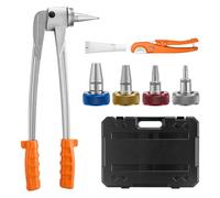 Vevor Pex Pipe Expander Tool Kit, Manual Tubing Expansion Tool For 3/8", 1/2", 3/4", 1" Pex Pipes With 4 Expanding Heads