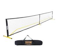VEVOR Pickleball Net Set, 22FT Regulation Size Portable Pickleball System with Carrying Bag, Balls, and Wheels, Weather Resistant Steady Metal Frame & Strong PE Net, for Outdoor Backyard Driveway