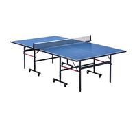 VEVOR Ping Pong Table, Professional Table Tennis Game, Indoor MDF Portable Table Tennis Table, Foldable Ping Pong Table with Quick Clamp Net and Lockable Wheels, 10 Minute Easy Assembly, 12mm Tabletop