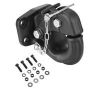 VEVOR Pintle Hook, 30000 lbs Towing Capacity, Trailer Hitches Receiver Hook Fits for 2.5-inch to 3-inch Lunette Ring with Mounting Kit, Black Powder Coat, Wear-resistant, Suitable for Various Vehicles