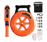 VEVOR Pipe Locators, 100ft/30m PVC Pipe Locators Underground, IP67 Waterproof Pipe Blockage Detector with Adjustable Sensitivity, Sewer Wall Scanner Plumbing Tool for PVC Plastic Metal Water Pipes