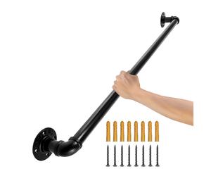 VEVOR Pipe Stair Handrail Staircase Handrail 2 FT Carbon Steel for Wall Mount
