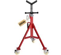 Vevor Pipe Stand, V Head 28-52", 2500Lbs W/ Casters, Folding Portable Support Stand For 1/8-12" Pipes