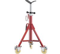 VEVOR Pipe Stand, Pipe Jack Stand, V Head Pipe Stand Adjustable Height 28-52 Inch, Pipe Jack Stands with Casters 882 LB, Folding Portable Pipe Stands 1/8 to 12 Inch Pipe Supporting, Steel Jack Stand