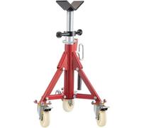 Vevor Pipe Stand, V Head 20-37", 2500Lbs W/ Casters, Folding Portable Support Stand For 1/8-12" Pipes