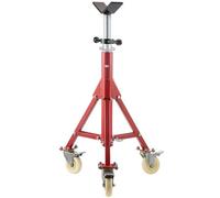 Vevor Pipe Stand, V Head 28-52", 2500Lbs W/ Casters, Folding Portable Support Stand For 1/8-12" Pipes