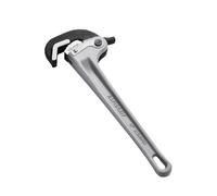 VEVOR Pipe Wrench, 14" Aluminum Straight Pipe Wrench, Automatic Jaw Adjustment, Adjustable Plumbing Wrench, Easy to Carry, Ergonomic Handle, Hangable Design, for Water Pipes, Automotive Repairs