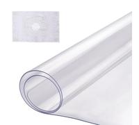 VEVOR Plastic Table Cover, 16 x 32 Inch 1.5 mm Thick Clear Table Protector, Rectangle PVC Desk Mat, Waterproof & Easy Cleaning Desk Pad Tablecloth, for Office Dresser Dining Room Table Night Stand