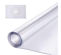 VEVOR Plastic Table Cover, 36 x 48 Inch 1.5 mm Thick Clear Table Protector, Rectangle PVC Desk Mat, Waterproof & Easy Cleaning Desk Pad Tablecloth, for Office Dresser Dining Room Table Night Stand