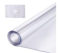 VEVOR Plastic Table Cover, 36 x 54 Inch 1.5 mm Thick Clear Table Protector, Rectangle PVC Desk Mat, Waterproof & Easy Cleaning Desk Pad Tablecloth, for Office Dresser Dining Room Table Night Stand