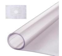 VEVOR Plastic Table Cover, 36 x 60 Inch 1.5 mm Thick Frosted Rectangle PVC Desk Mat Protector, Waterproof & Easy Cleaning Pad Tablecloth, for Office, Dresser, Dining Room, Night Stand