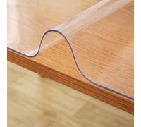 VEVOR Plastic Table Cover 40 x 72 Inch, 1.5 mm Thick Clear Table Protector, Rectangle Clear Desk Mat, Waterproof & Easy Cleaning for Office Dresser Night Stand
