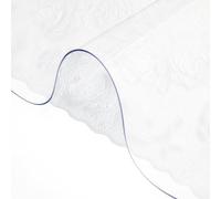 VEVOR Plastic Table Cover 42 x 78 Inch, 1.5 mm Thick Clear Table Protector, Rectangle Clear Desk Mat, Waterproof & Easy Cleaning for Office Dresser Night Stand