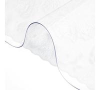 VEVOR Plastic Table Cover 42 x 78 Inch, 2 mm Thick Clear Table Protector, Rectangle Clear Desk Mat, Waterproof & Easy Cleaning for Office Dresser Night Stand